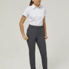 Trutex slim fit short sleeve white school blouse twin pack