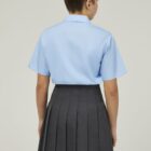 Back view revere school blouse standard view