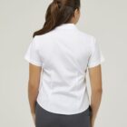 Back view of fitted school blouse