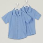 Twin pack revere fitted blouse