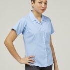 Fitted revere collar blouse by Trutex