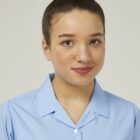 Close up revere fitted school blouse