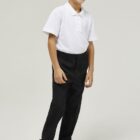 Black Classic Fit School Trousers for Junior Boys
