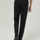 Black Trutex Slim Fit Trousers by Trutex