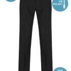Features of Black Trutex Slim Fit Trousers by Trutex