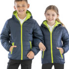 Result Core Padded Jacket Navy/Lime