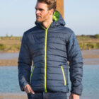 Result Core Padded Jacket Navy/Lime