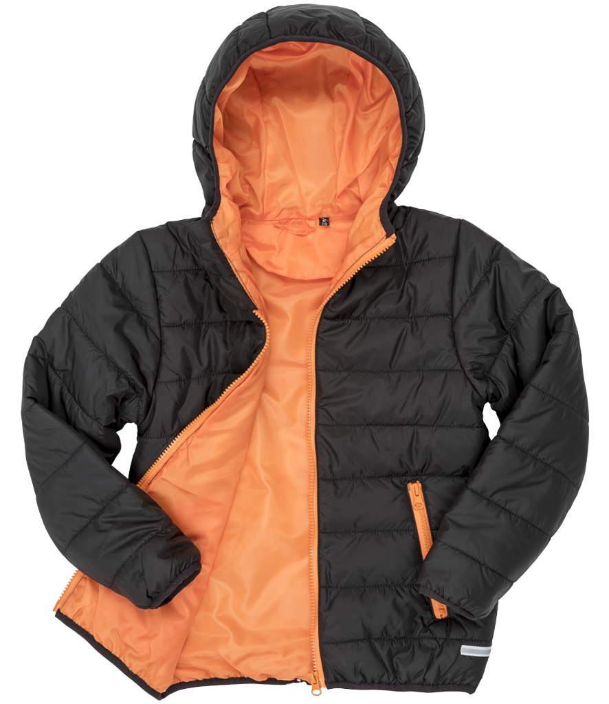 Result Core Padded Jacket Black/Orange