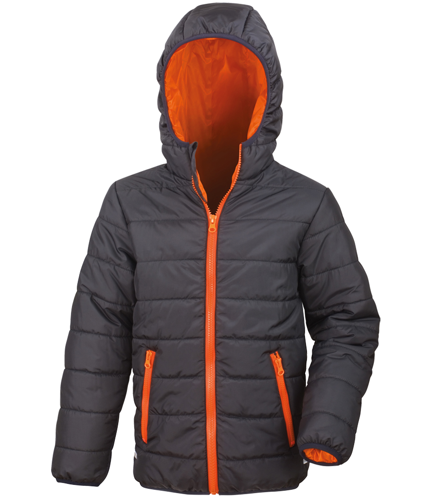 Result Core Padded Jacket Black/Orange